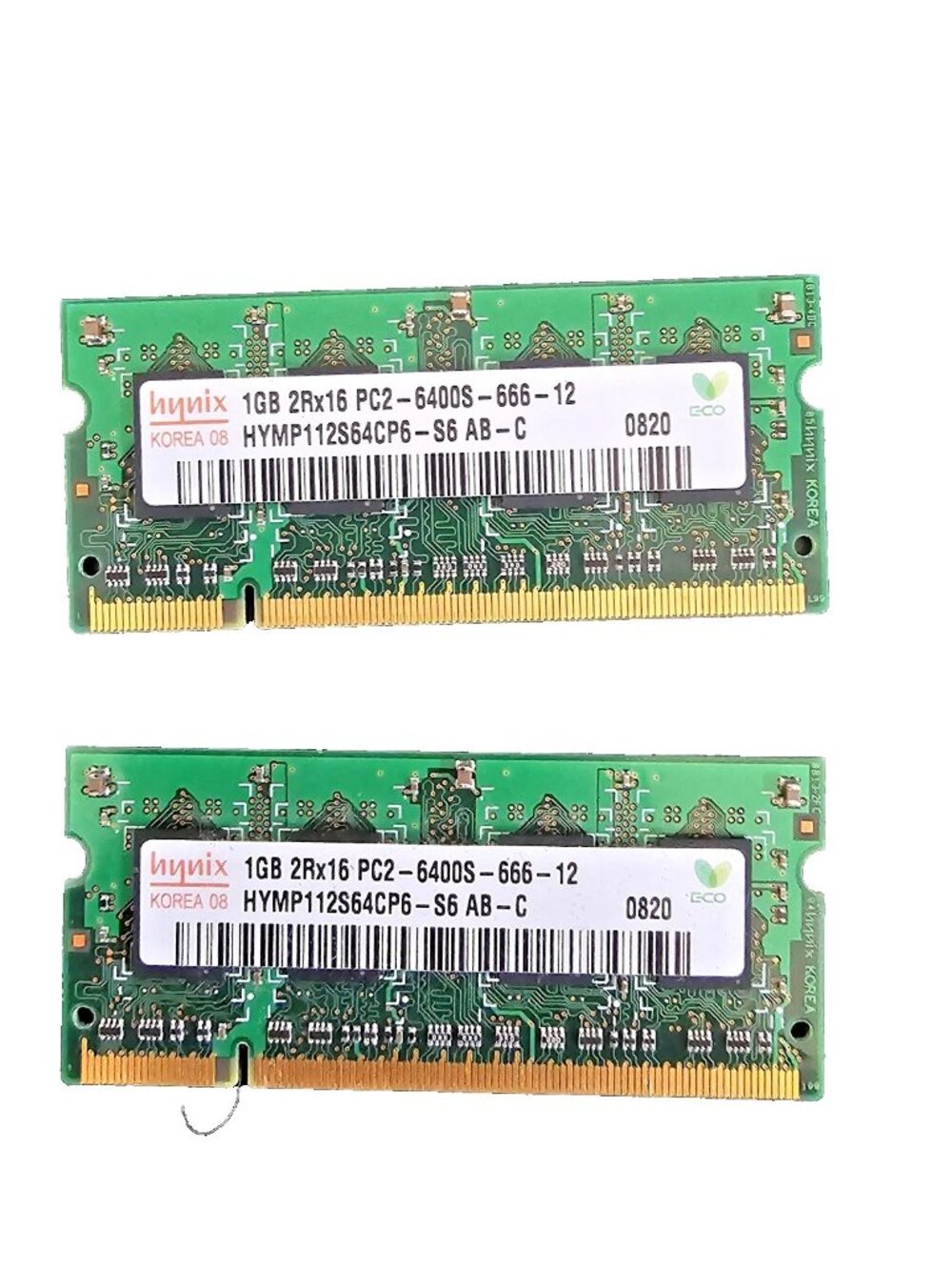 Hynix HYMP112S64CP6-S6 PC2-6400 DDR2-800 2GB SO-DIMM DDR2 RAM Untested